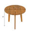 Table de patio en bois d'acacia durable de style rustique pour les réceptions à l'extérieur