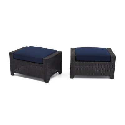 Repose-pieds d'extérieur avec coussin Sunbrella Fionnula