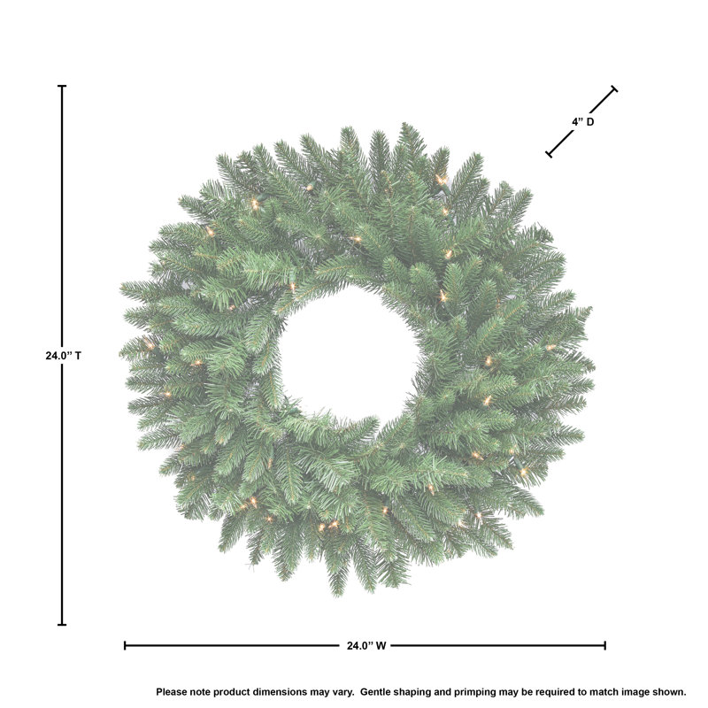 Couronne de sapin royale 24 po DEL