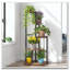 Support pour plante de coin brun rustique 4 niveaux 40,94 "
