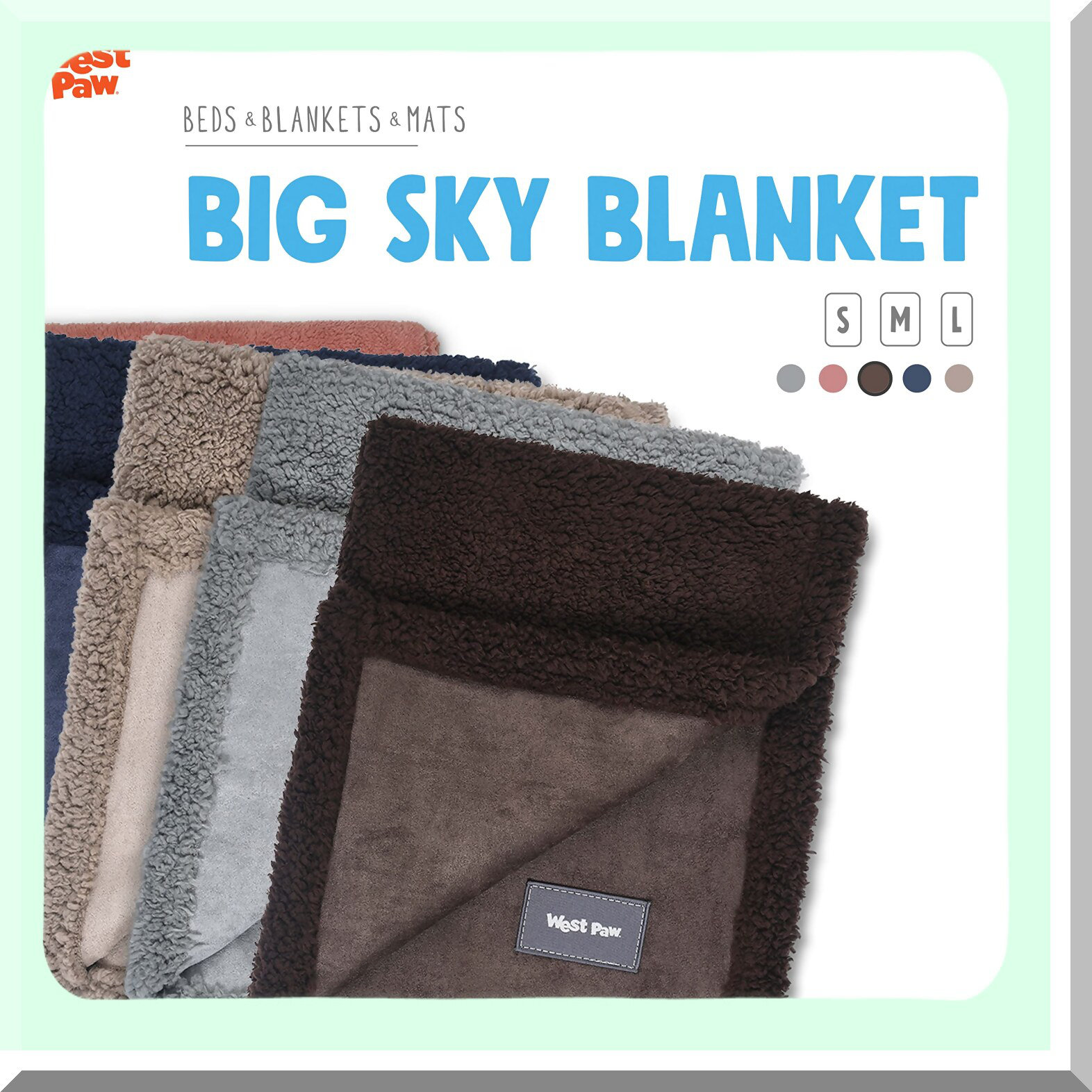 BRBCA CozyPaws Silky Soft Fleece Dog Blanket Machine Washable