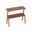 Table d'appoint Farmhouse avec tablette de rangement à 2 niveaux