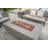 Madison 17'' H x 60'' L Travertine Outdoor Fire Pit Table - Includes Lava Rocks & Cover-1176393097-1176393096