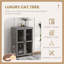 Maison de chat luxueuse avec caractéristiques spéciales pour chats d'intérieur-1404405612