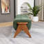 Chenille Upholstered Bench-1511173430