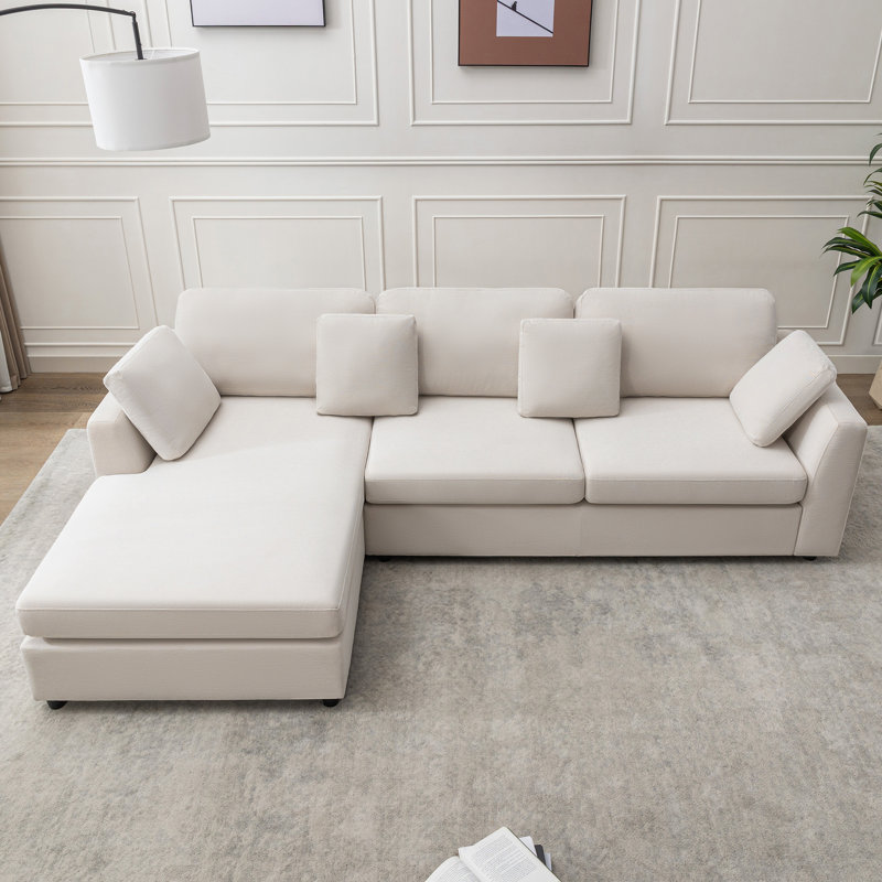Wauseon 2-Piece L Shape Sofa with Convertible Chaise
