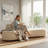 90.2'' Wide half moon design sofa-1906549282