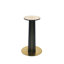 Table de salle à manger avec pieds en bois noir et base en métal doré Modern Modern-803627264-803627270