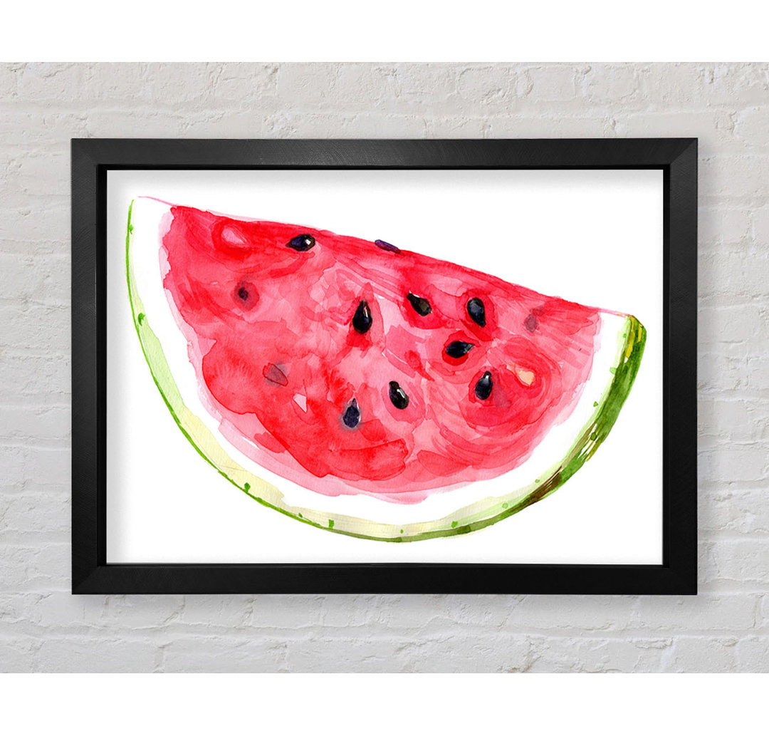 Gerahmtes Leinwandbild Watercolour Watermelon