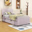 Lit tapissier élégant en velours avec lit gigogne simple-2087102656-2087102670