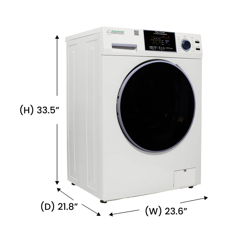Laveuse et sécheuse tout-en-un Equator VENTÉ-SÉCHÉE 30% PLUS RAPIDE que Condense 15 lb 110 V , Blanc