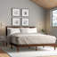 Kiesel Mid-Century Inspired Wood Platform Bed frame with Headboard-2055385724