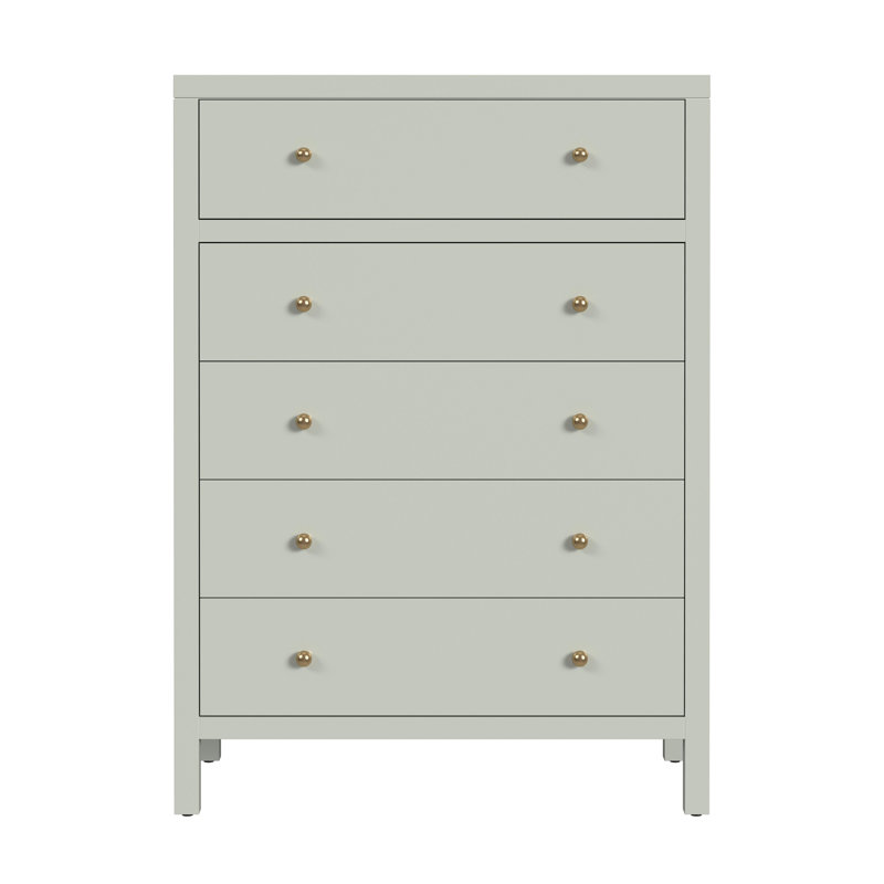 Celine 5-Drawer Dresser, Sage Green
