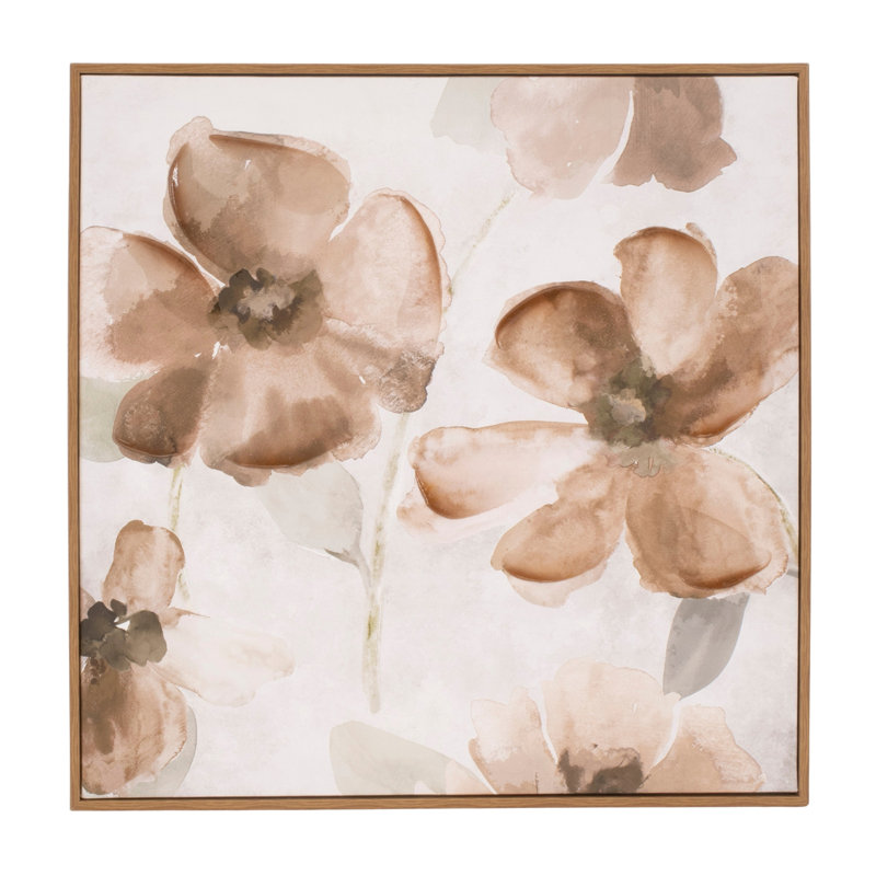 Ensemble de 2 plaques florales en bois