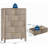 Oak Dressers for Bedroom w/ 5 Drawers, Tall Wooden Dressers w/ Gold Handles for Closet, Wood Chest of Drawers, Storage Cabinet and Organizer Drawers-967941912