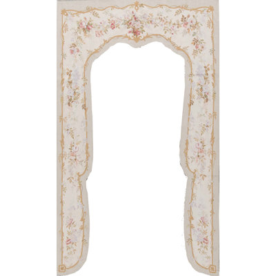 Hand-Knotted High-Quality Ivory Area Rug