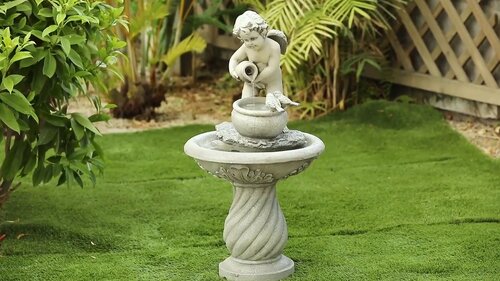 Drillbrush Patio Scrub Brush, Garden Statues, Bird Bath, Headstones,  Outdoor Fountain, Outdoor Decor, 2IN-S-R-QC-DB