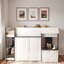 Lit mezzanine moderne avec maisonnette et rangement-586921914