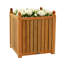 Teak Outdoor Square Planter Box-2078397830