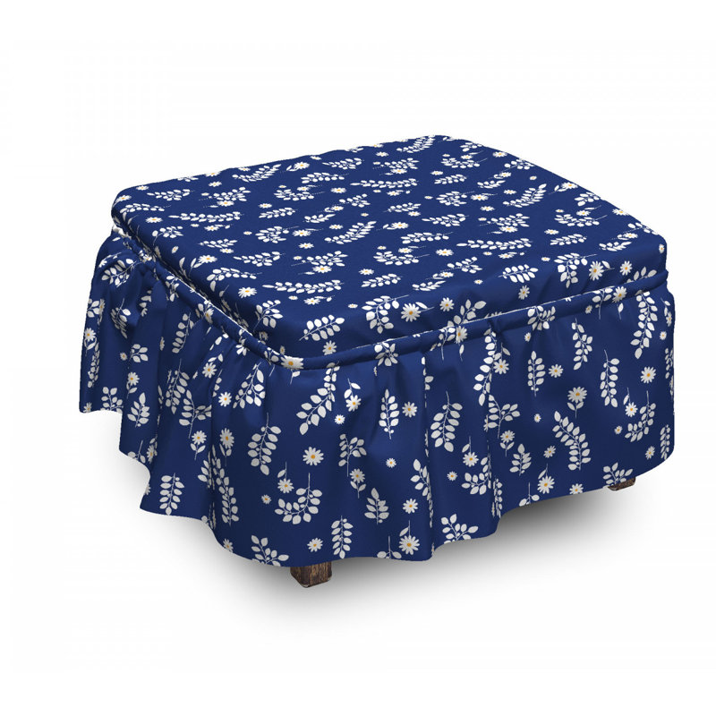 Box Cushion Ottoman Slipcover