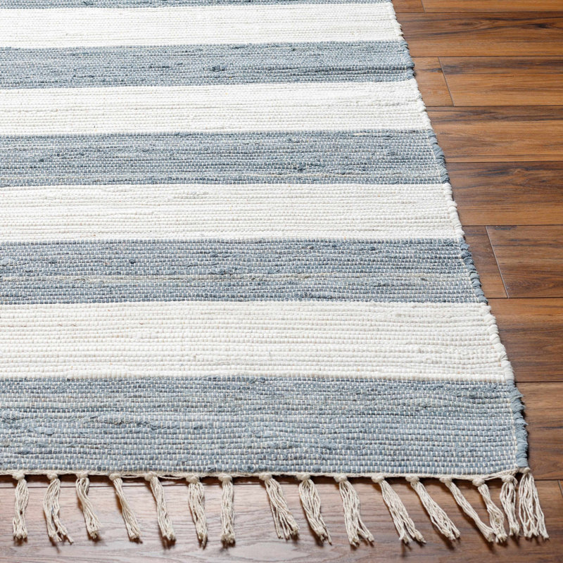 Annah Cotton Striped Indoor Rug, Runner 2'6" x 8'
