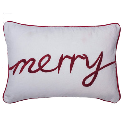 Embroidered Throw Pillow
