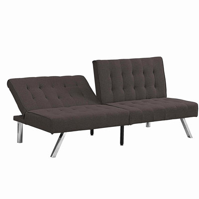 WOOD FRAME, STAINLESS LEG, FUTON, SOFA BED Espresso