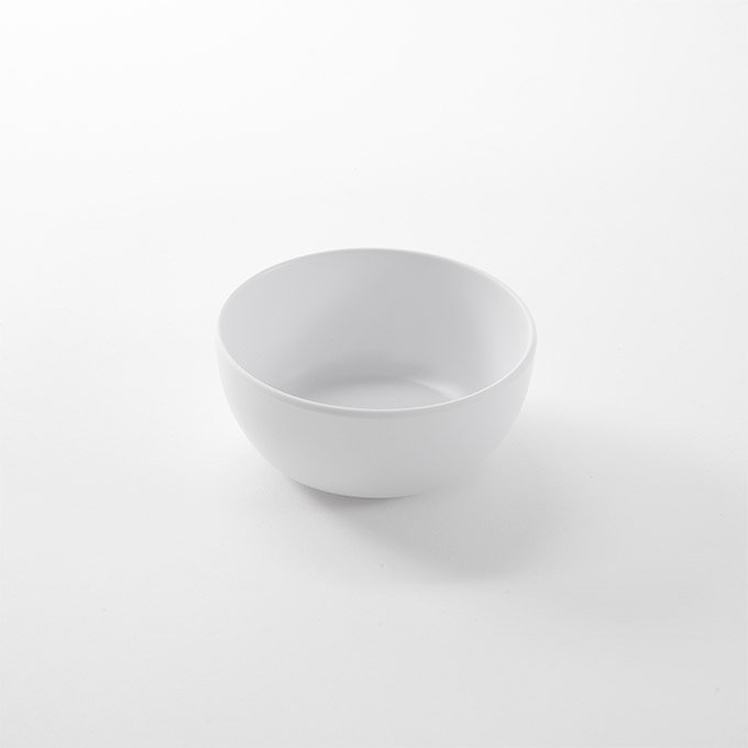White 12 oz Round Melamine Dinner Bowl