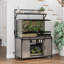 Siems Heavy Duty Aquarium Stand with Storage Cabinet, Farmhouse Reptile Tank Stand with Power Outlet, 48" X 24" Tabletop Fits up to 120 Gallon Bearded Dragon Tank, Fish Tank Turtle Terrarium Stand-1767873906