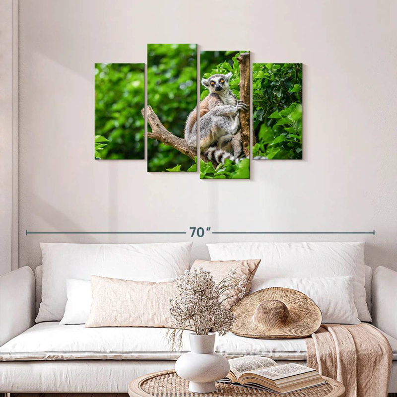 Stunned Lemur, 27" H x 43" W
