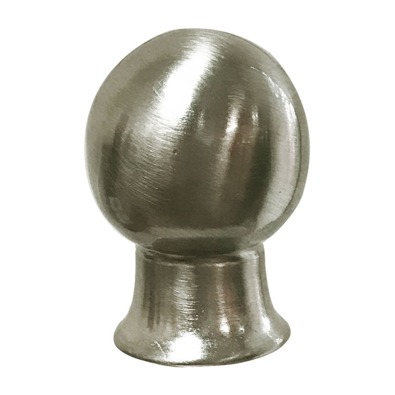 Faîteau lampe de forme boule, Nickel brossé