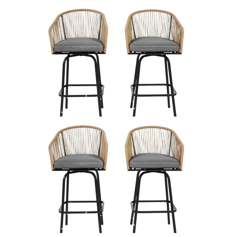 Tabourets d'extérieur, 4, Bleu