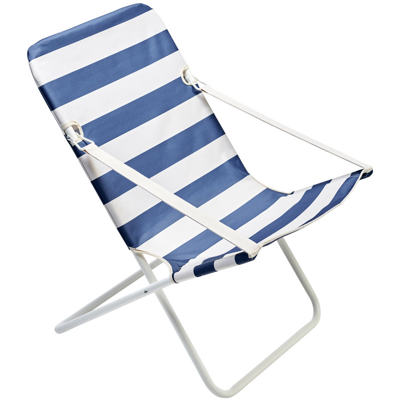 Chaise longue: Rayures marines