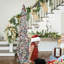 Arbre de Noël artificiel de 5 pi, arbre de Noël Tinsel argenté coloré, décoration de Noël pliable pour le bureau à domicile, assemblage et rangement faciles