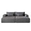 Fauteuil inclinable 102 po en velours côtelé gris moelleux - sans assemblage, lit pour le salon de la chambre à coucher, méridienne moderne surdimensionnée confortable requise-2067763313