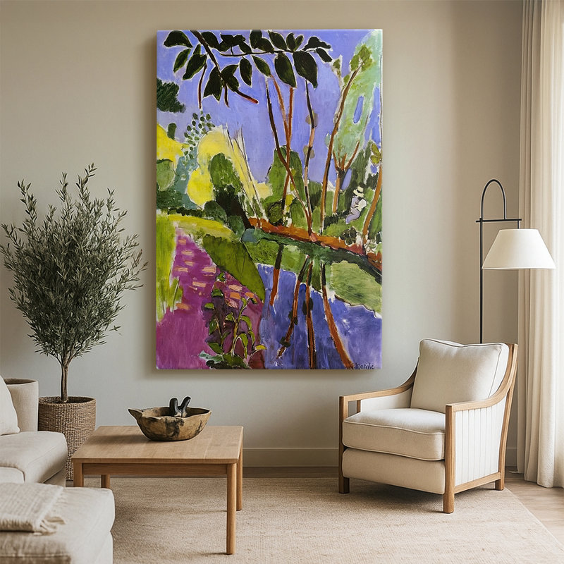 La berge, toile tendue par Henri Matisse, 40 po x 60 po