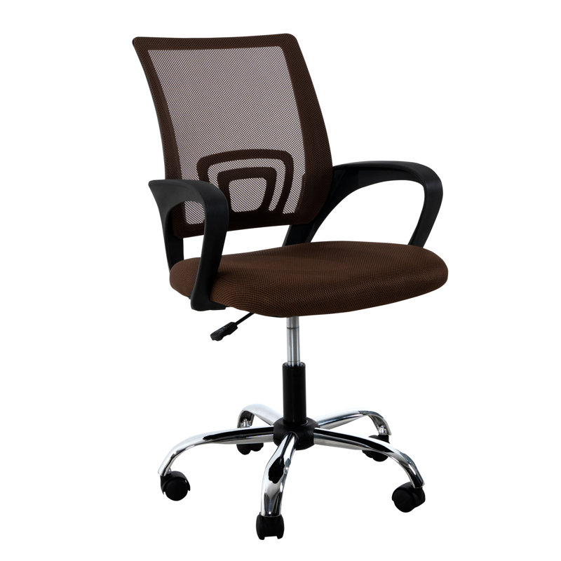 Kaibella Ergonomic Office Chair,  Height Adjustable Desk Chair, Mesh Home office Chair- Pair of 2, Brown