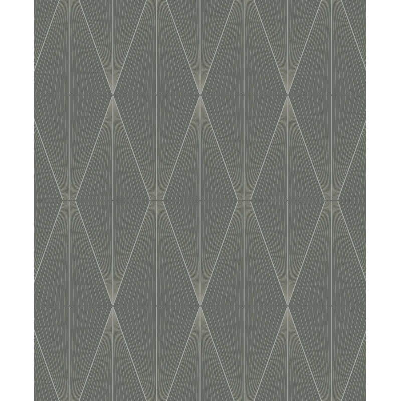 Rouleau géométrique Adriannah, Tempête / argent métallique