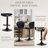 Upholstered Swivel Adjustable Height Bar Stool,PU Leather Counter Stool-547481495