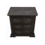 Table de chevet 3 tiroirs Terra Dark