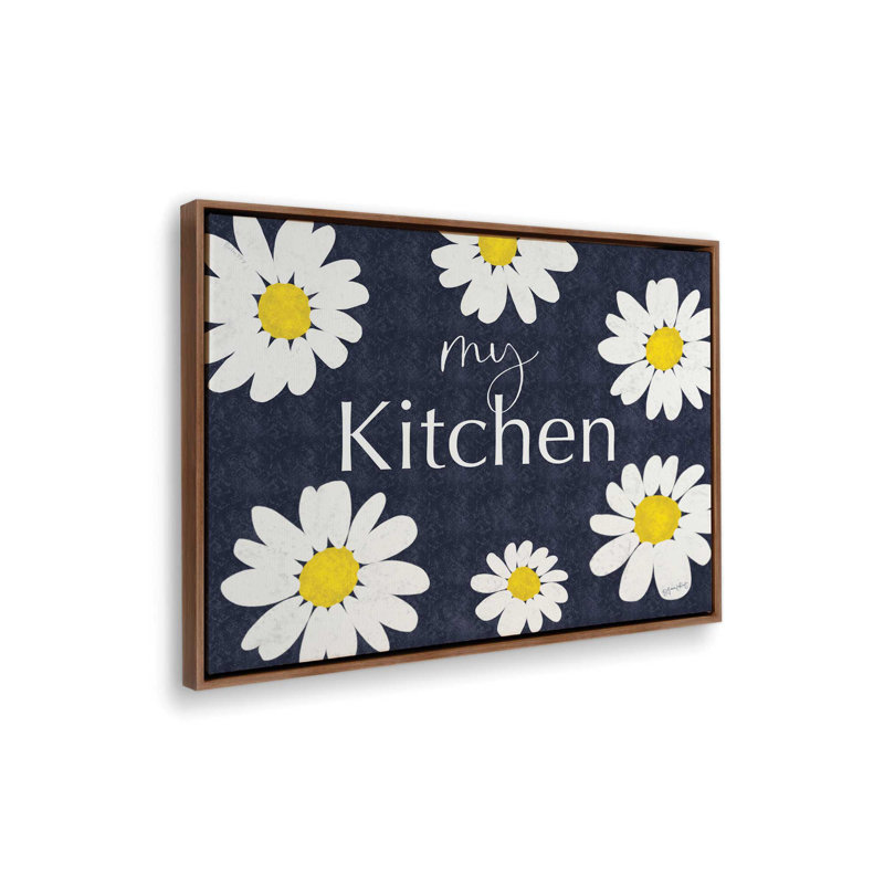 «My Kitchen» par Annie Lapoint, reproduction d'art, L 40 x H 30, Toile avec cadre, Brun