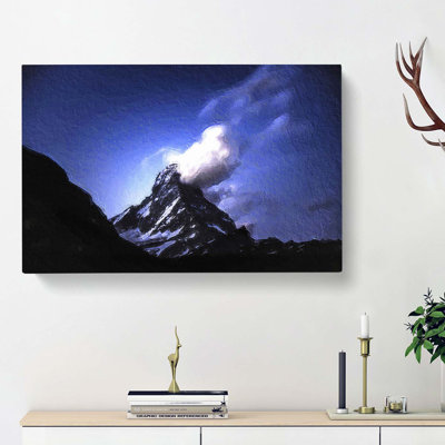 Matterhorn Mountain In Switzerland - Wrapped Canvas Painting