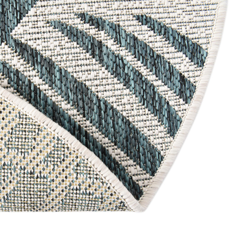 Rowdy Floral Indoor / Outdoor Rug, Round 4'