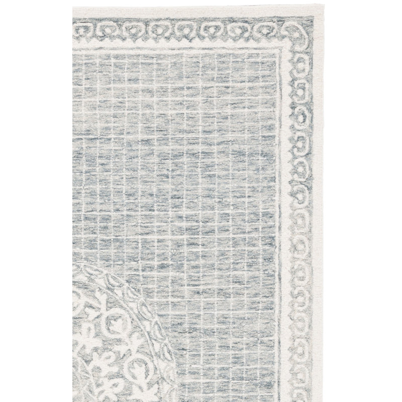 Tapis gris / ivoire Ebony 807, Rectangle 6 pi x 9 pi