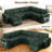 110" Modular Sectional Pull-Out Sofa With Side Table, Cupholders, Charging Ports-1125833266