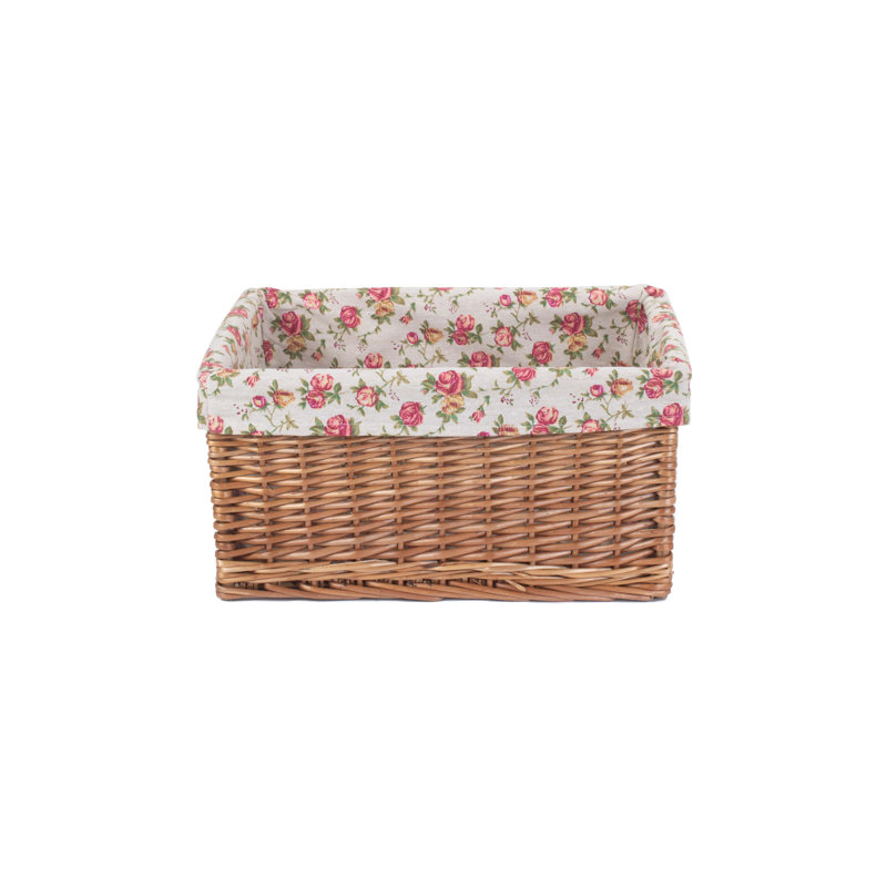 Wicker Storage Basket with Lining, Extra large