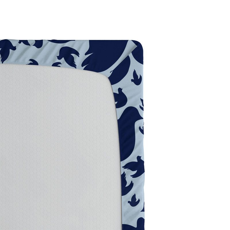 Drap-housse à imprimé oiseaux Ambesonne, Drap-housse de taille simple