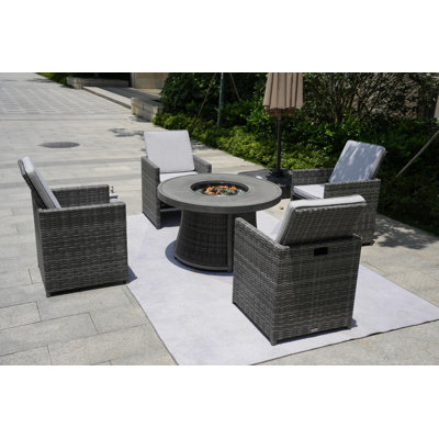 Ensemble repas avec coussins en aluminium Areefa