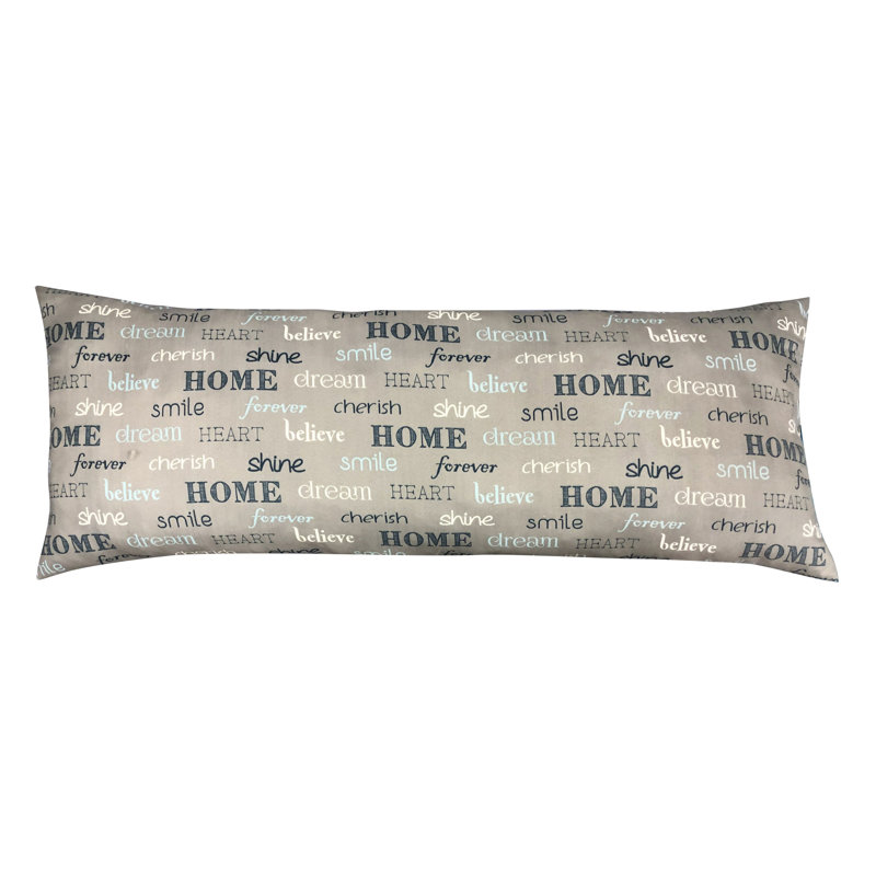 Coussin Stapp Inspire, 18 po x 28 po, Gris, Rectangle