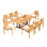 Outdoor 9 - Piece Teak Dining Set
